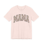 Women's Casual 'MAMA' Leopard Print Graphic Tee
