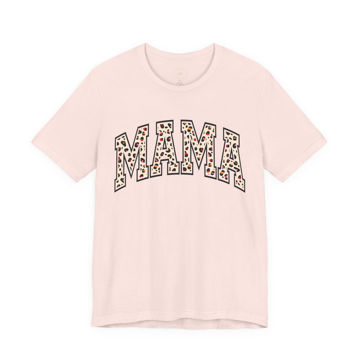 Women's Casual 'MAMA' Leopard Print Graphic Tee