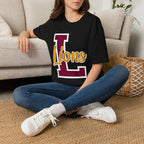 Custom School Spirit Script Adult T-Shirt