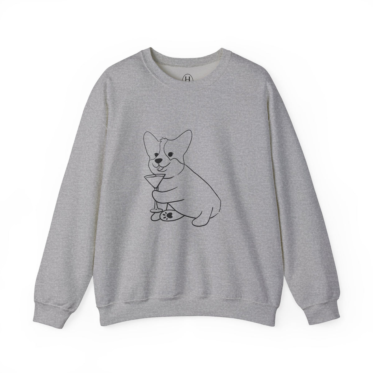 Corgi Cocktail Crewneck Sweatshirt