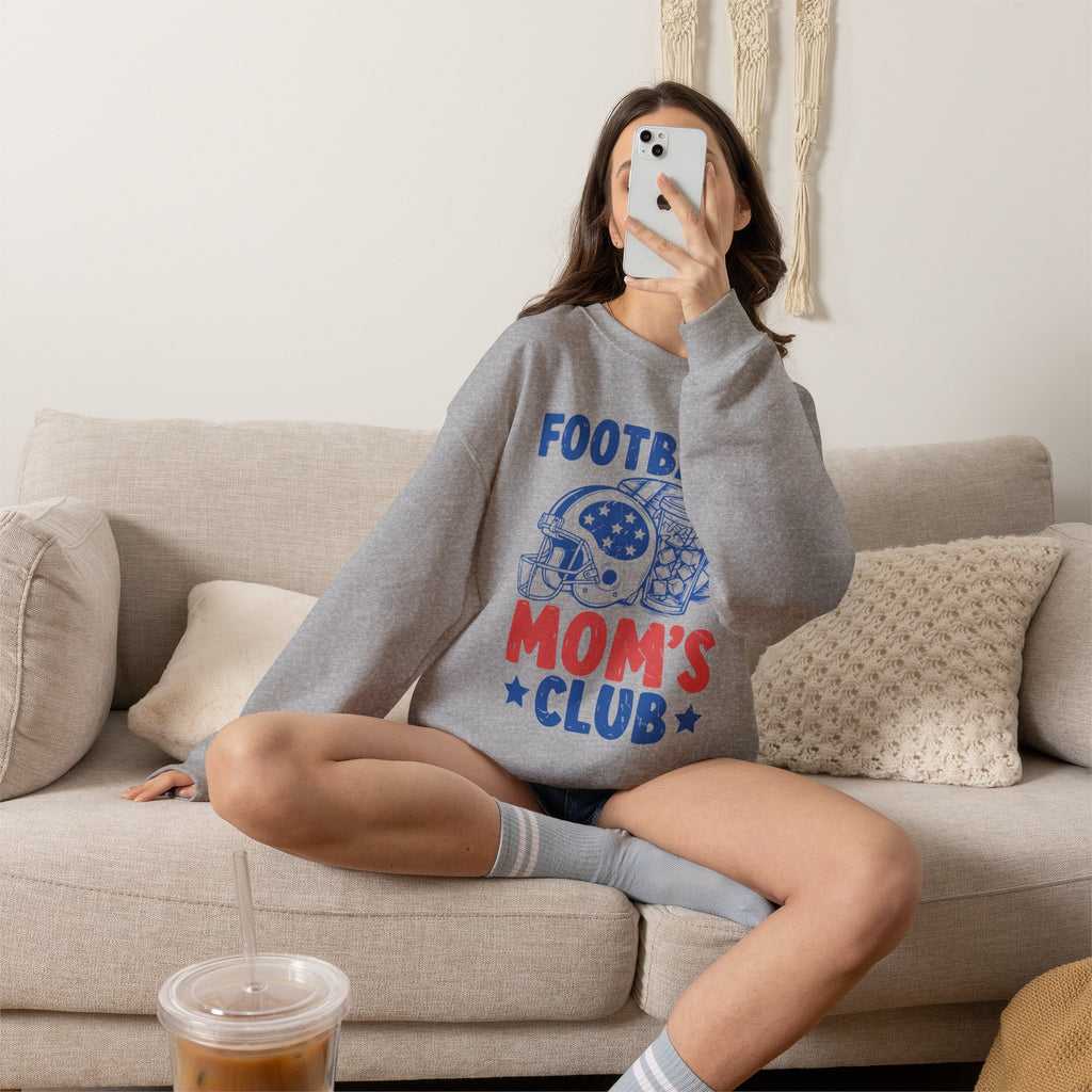 Football Mom's Club Crewneck Sweatshirt