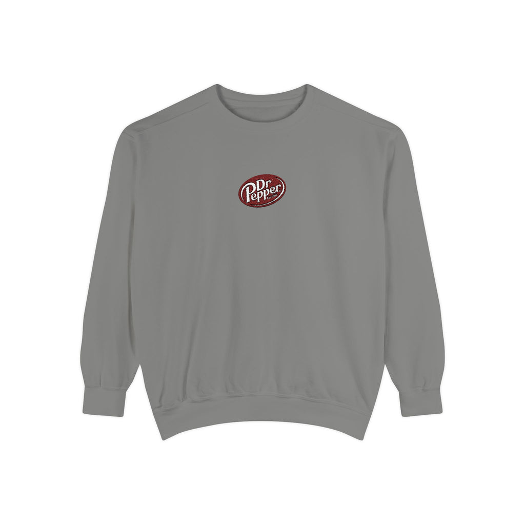 Dr Pepper Logo Garment-Dyed Sweatshirt