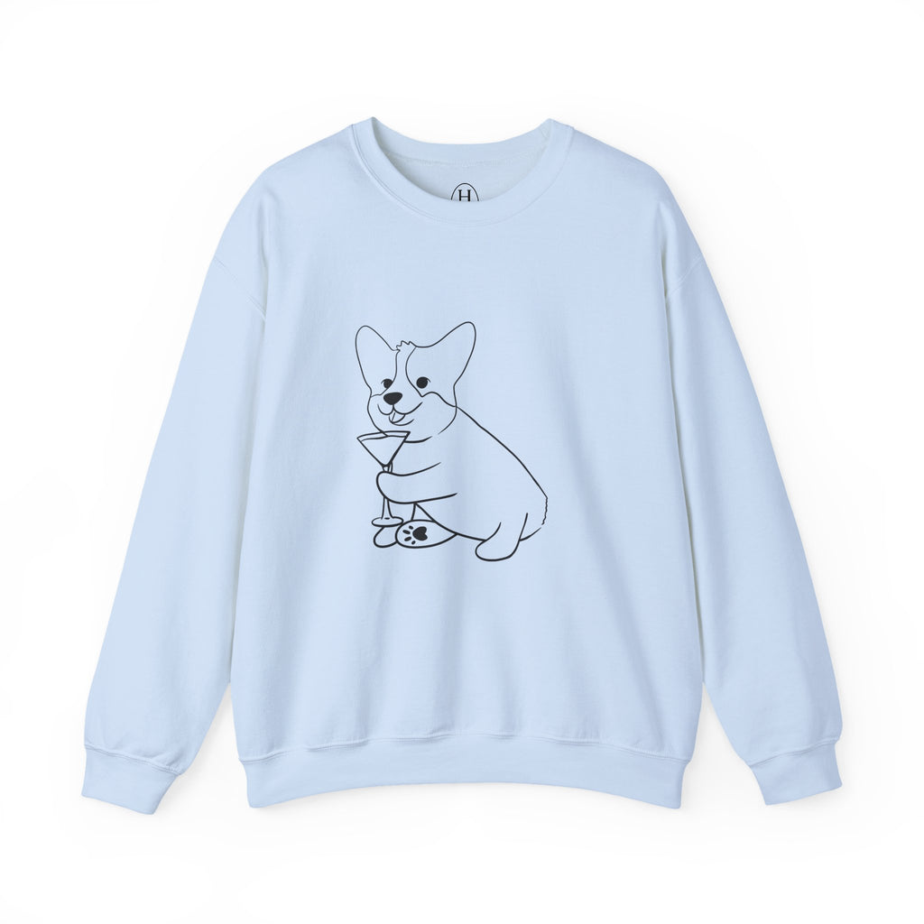 Corgi Cocktail Crewneck Sweatshirt