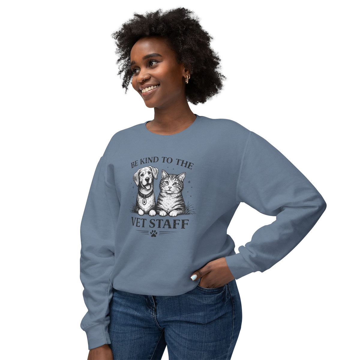 Be Kind to the Vet Staff Graphic Sweatshirt