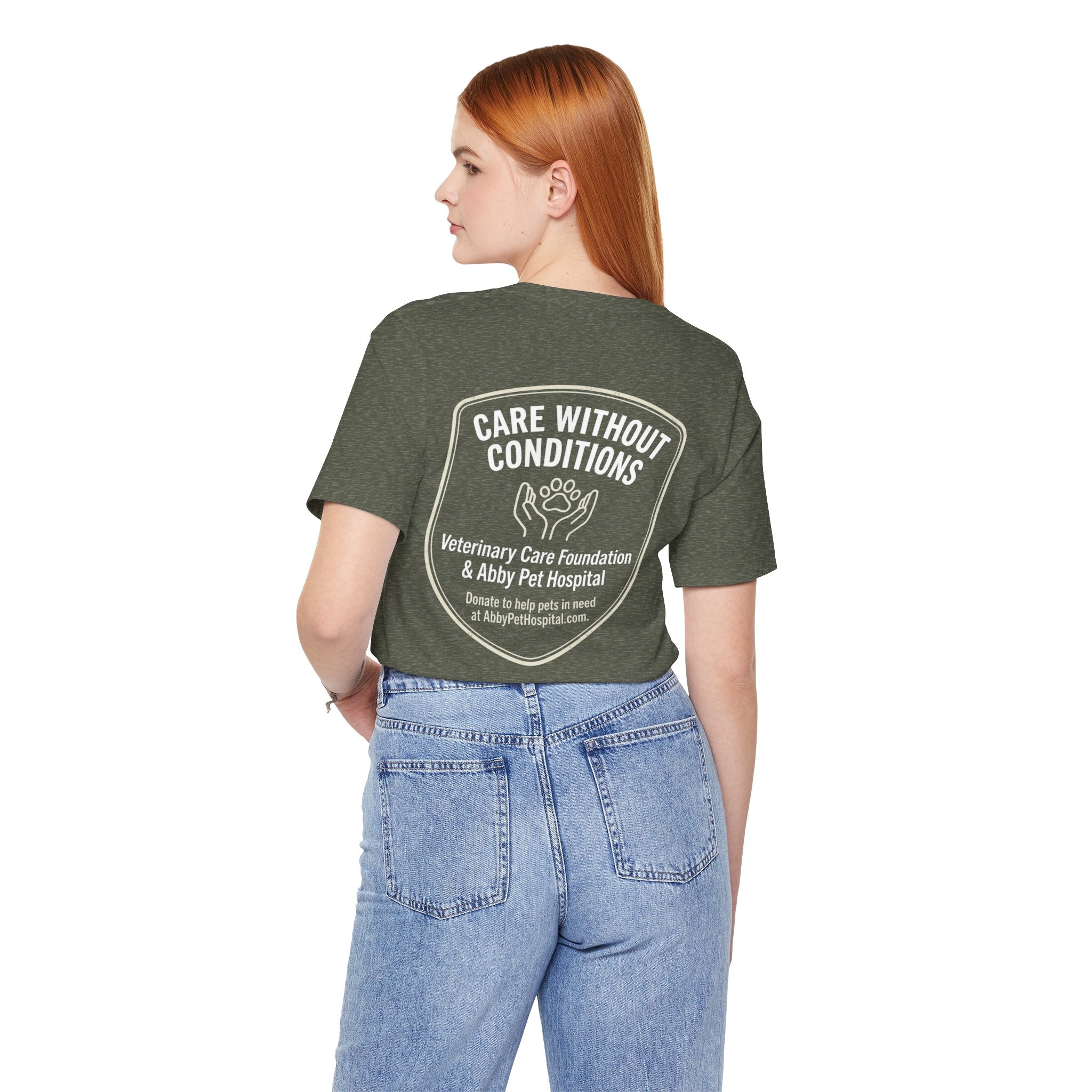 Custom Tee aat Abby Pet Hosptail - Proceeds will be donated to Abby Pet Hospital VCF fund.