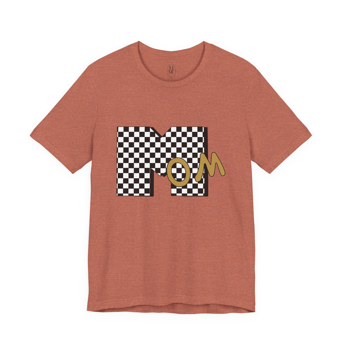 Checkerboard 'Mom' Graphic Tee