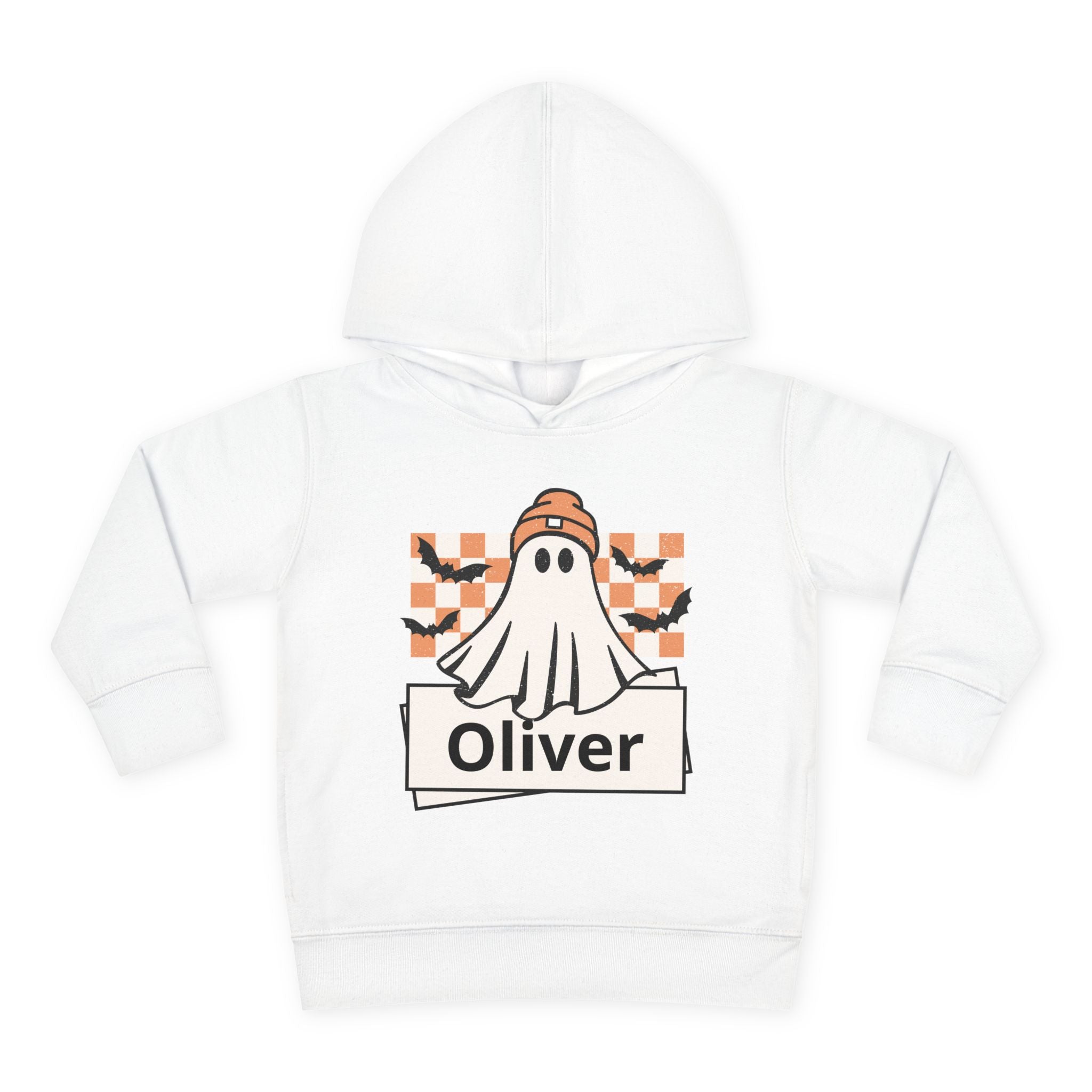 Cute Ghost with Beanie Personalized Toddler Pullover