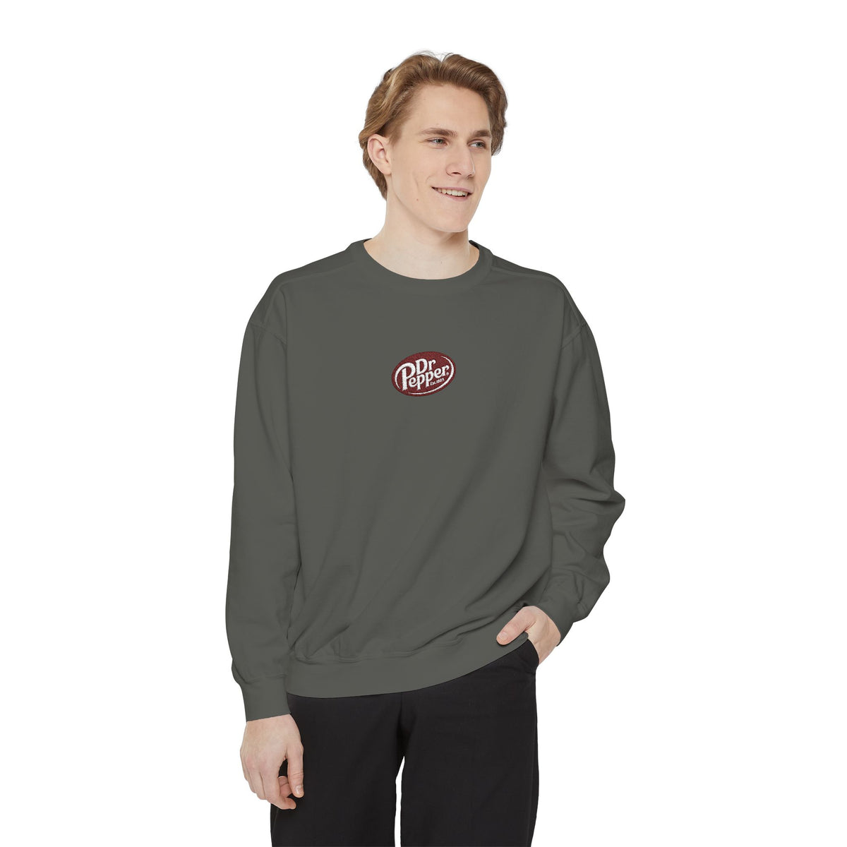 Dr Pepper Logo Garment-Dyed Sweatshirt