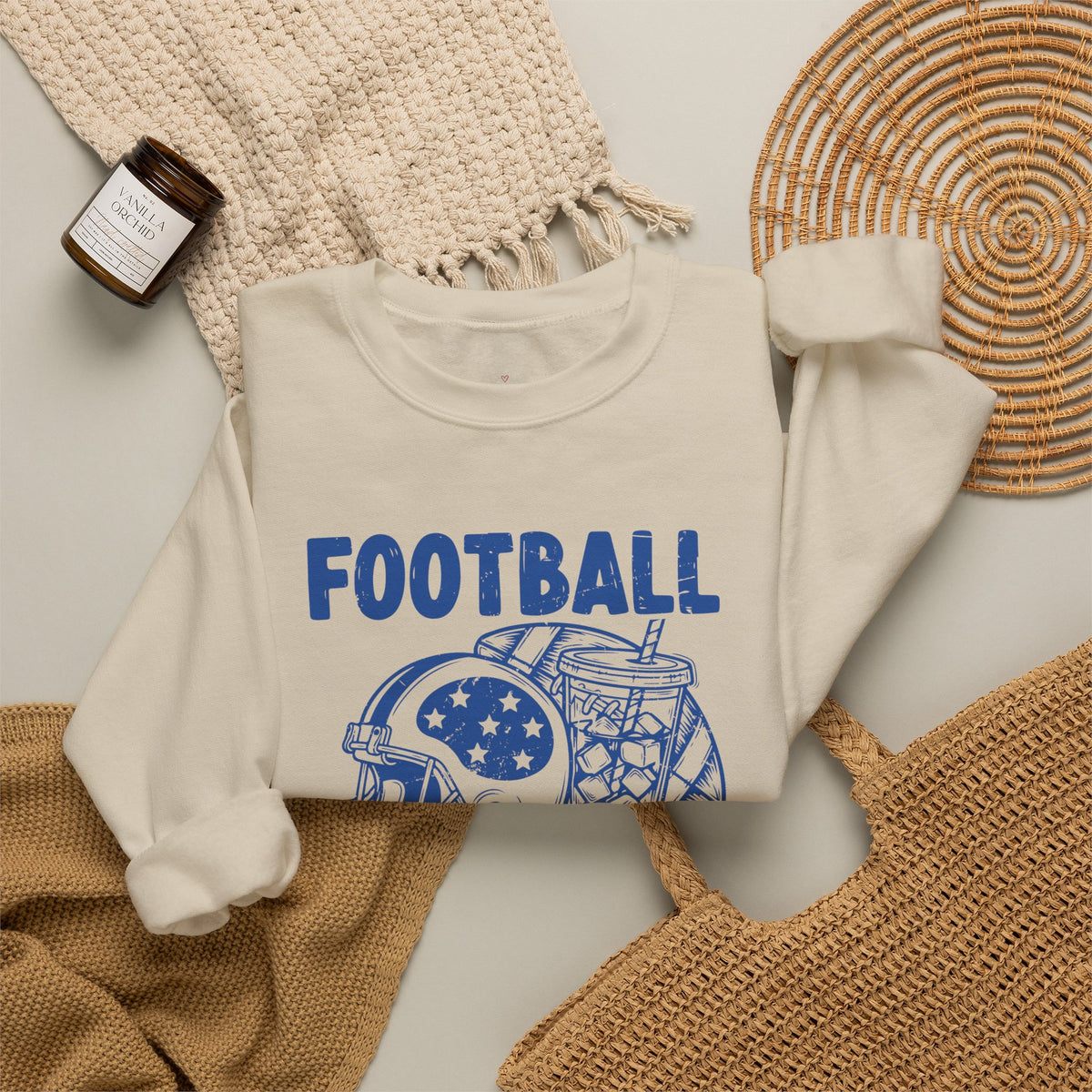 Football Mom's Club Crewneck Sweatshirt
