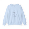 Cat Minimalist Crewneck Sweatshirt