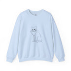 Cat Minimalist Crewneck Sweatshirt