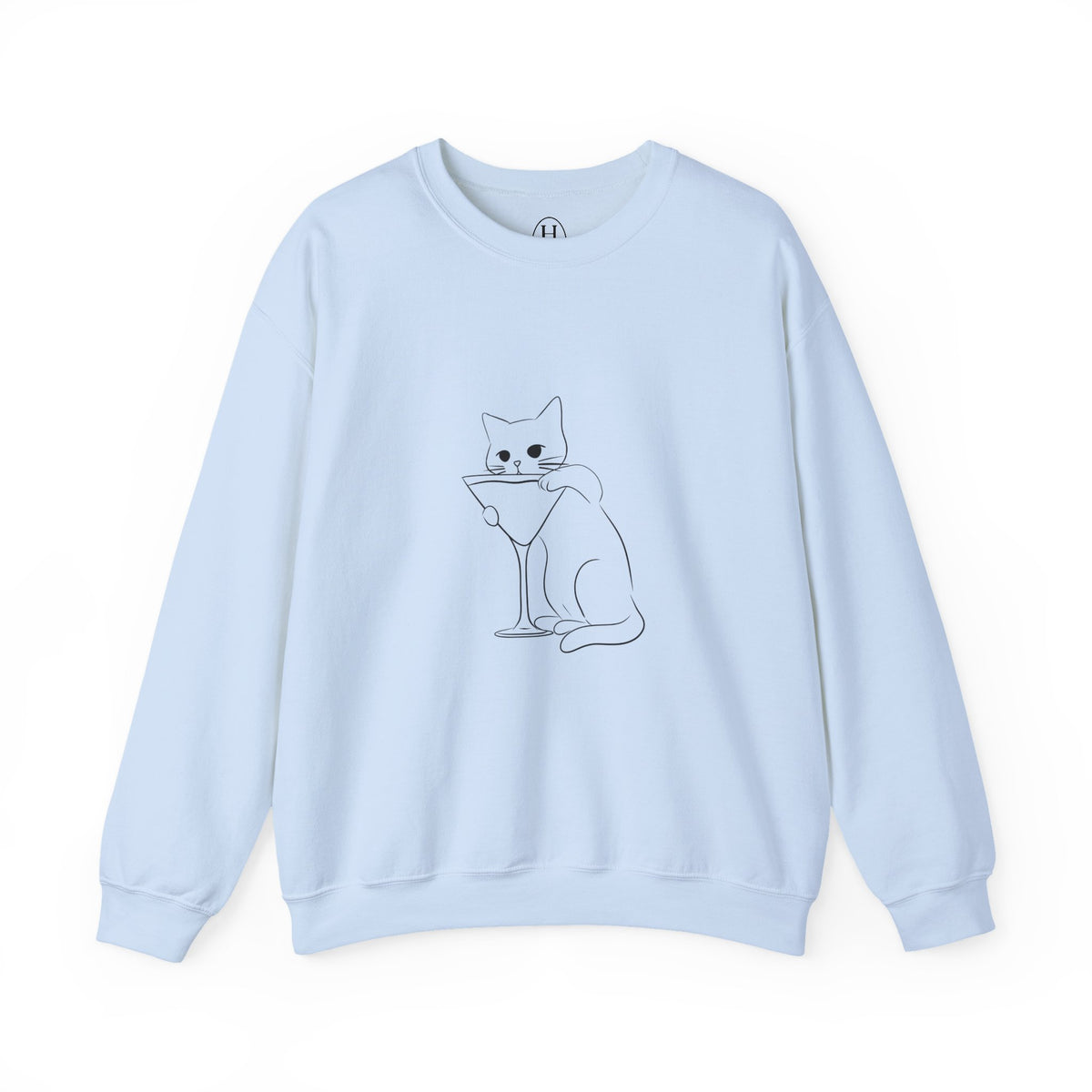 Cat Minimalist Crewneck Sweatshirt