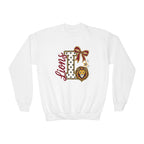 Polka Bow School Spirit (LIONS) Youth Crewneck