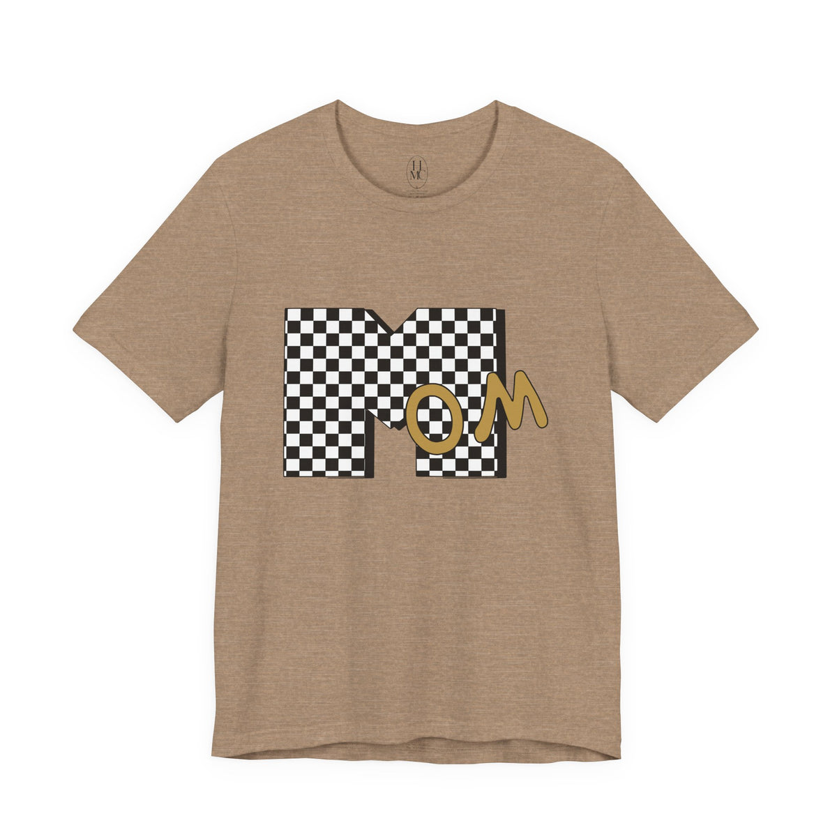 Checkerboard 'Mom' Graphic Tee