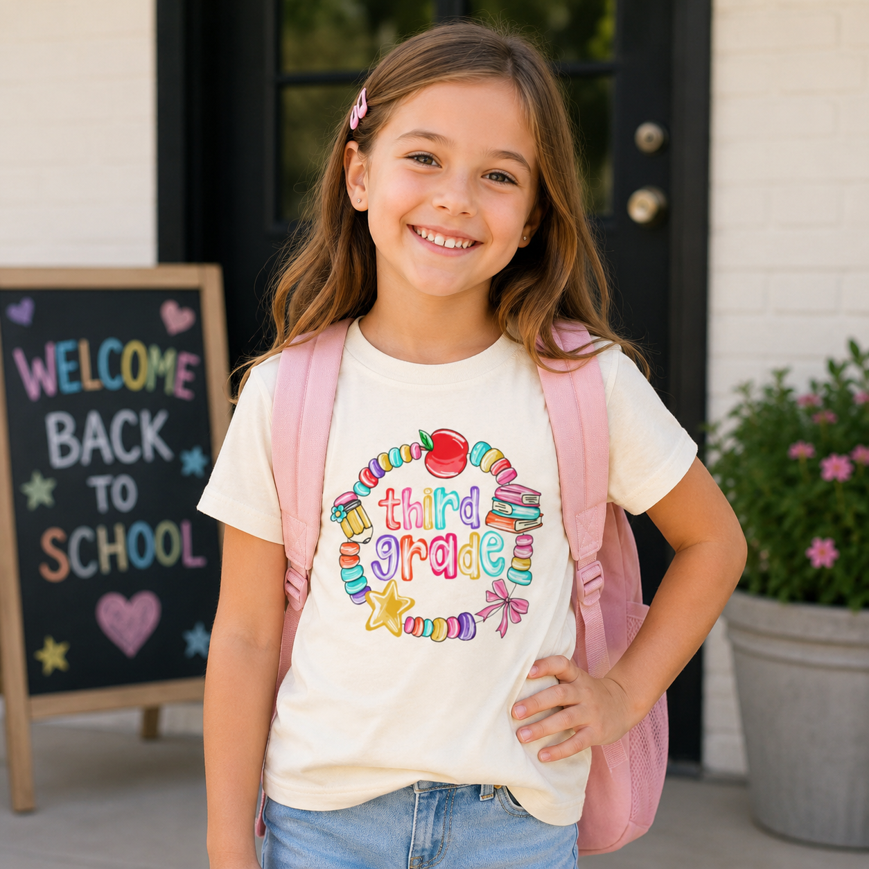 Third Grade  Back-to-School Shirt with Name Personalization