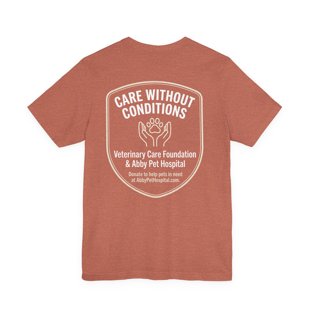 Custom Tee aat Abby Pet Hosptail - Proceeds will be donated to Abby Pet Hospital VCF fund.