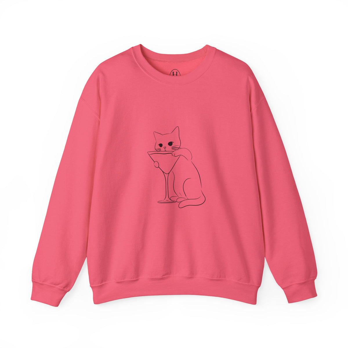 Cat Minimalist Crewneck Sweatshirt