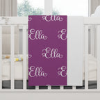 Personalized Baby Blanket  Fleece Throw, Soft Nursery Blanket for Newborns & Baby Shower Gift (any color, any name, any font)