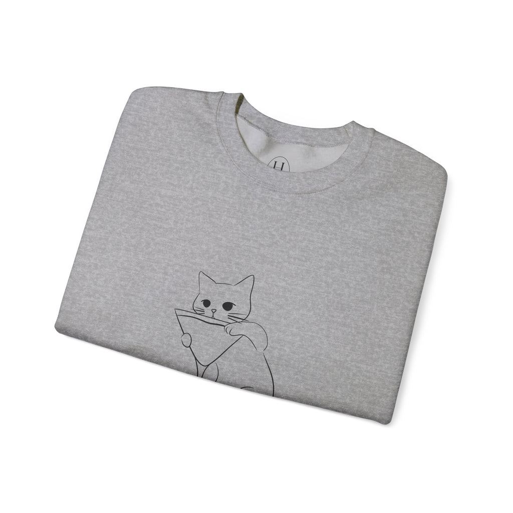 Cat Minimalist Crewneck Sweatshirt