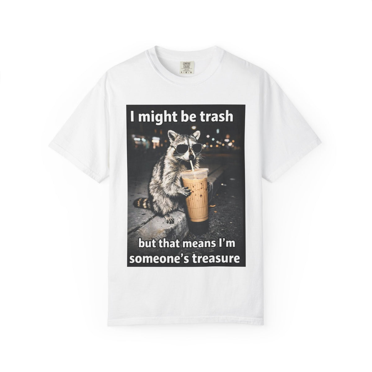 Raccoon I Might Be Trash Graphic Tee