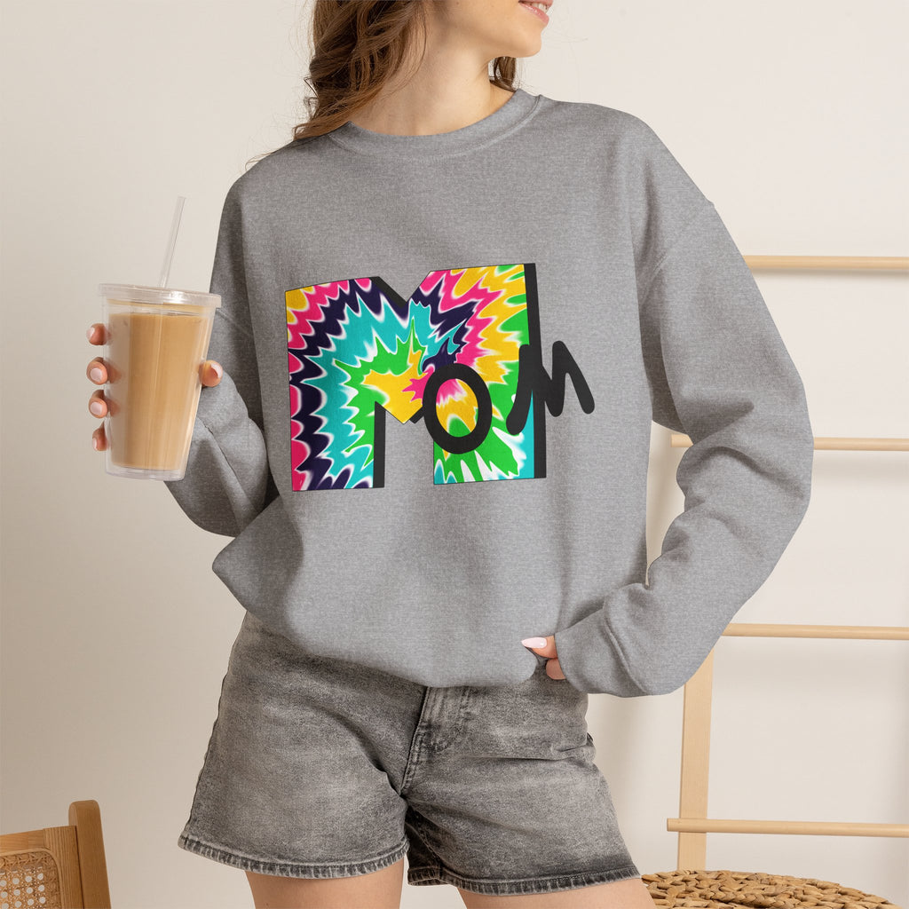 Tie-Dye Mom Crewneck Sweatshirt