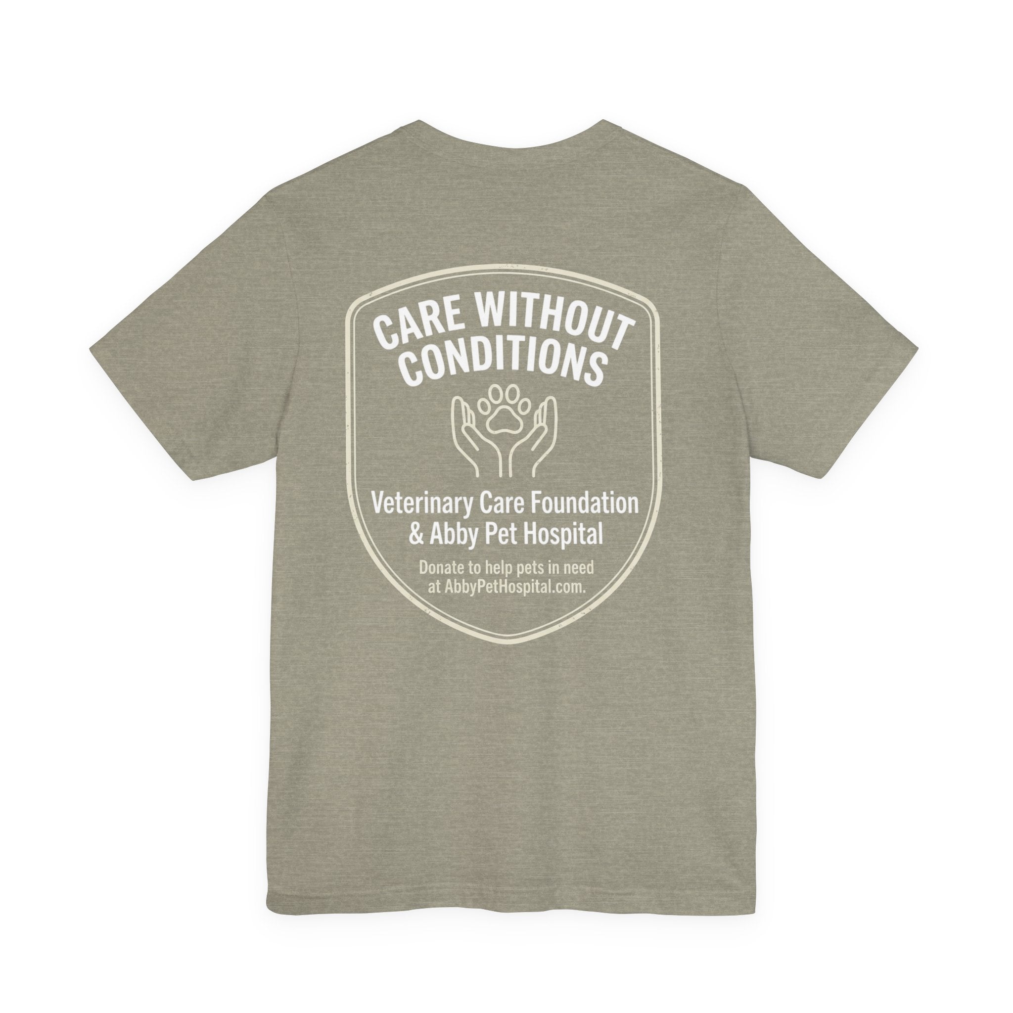 Custom Tee aat Abby Pet Hosptail - Proceeds will be donated to Abby Pet Hospital VCF fund.