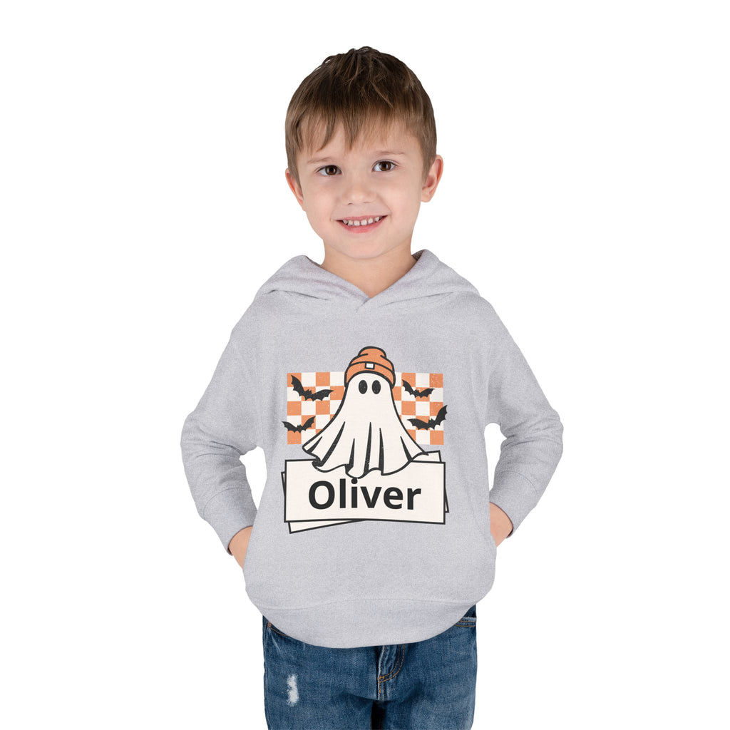 Cute Ghost with Beanie Personalized Toddler Pullover