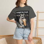 Raccoon I Might Be Trash Graphic Tee