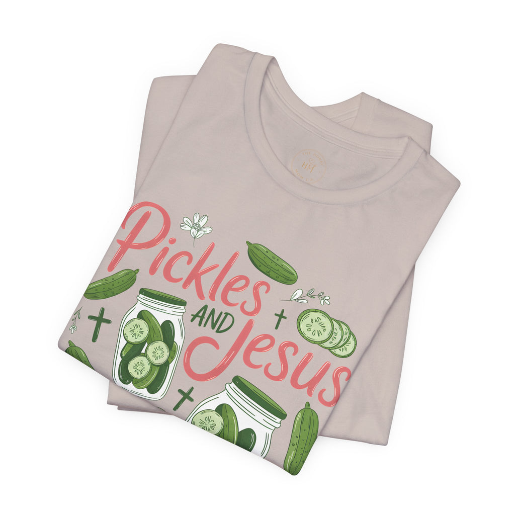 Pickles and Jesus Salty & Saved T-Shirt