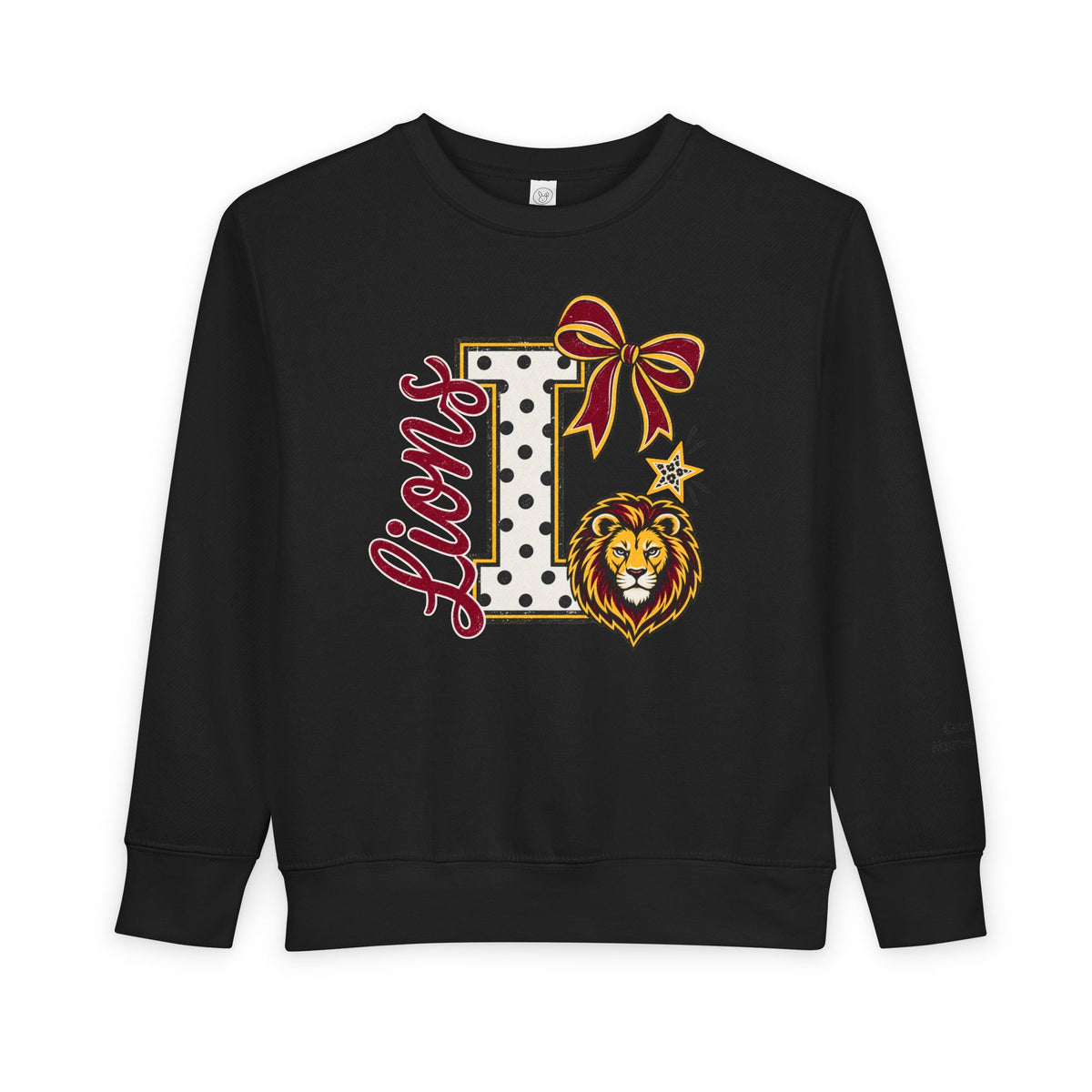 'L Lions'  Monogram Toddler Crewneck
