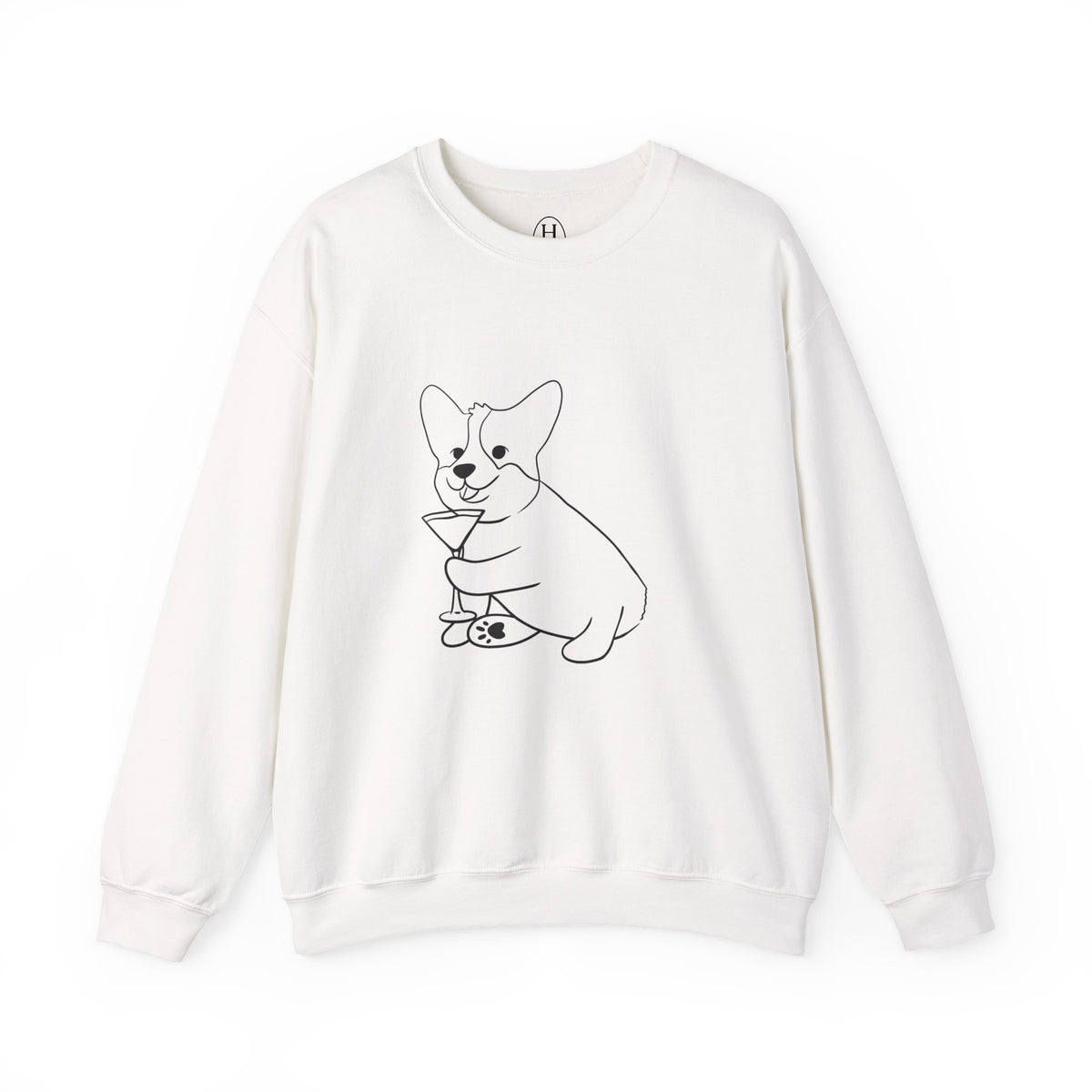 Corgi Cocktail Crewneck Sweatshirt
