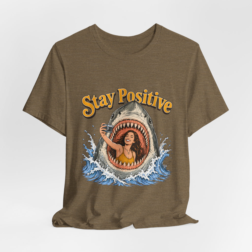 Stay Positive Shark Tee