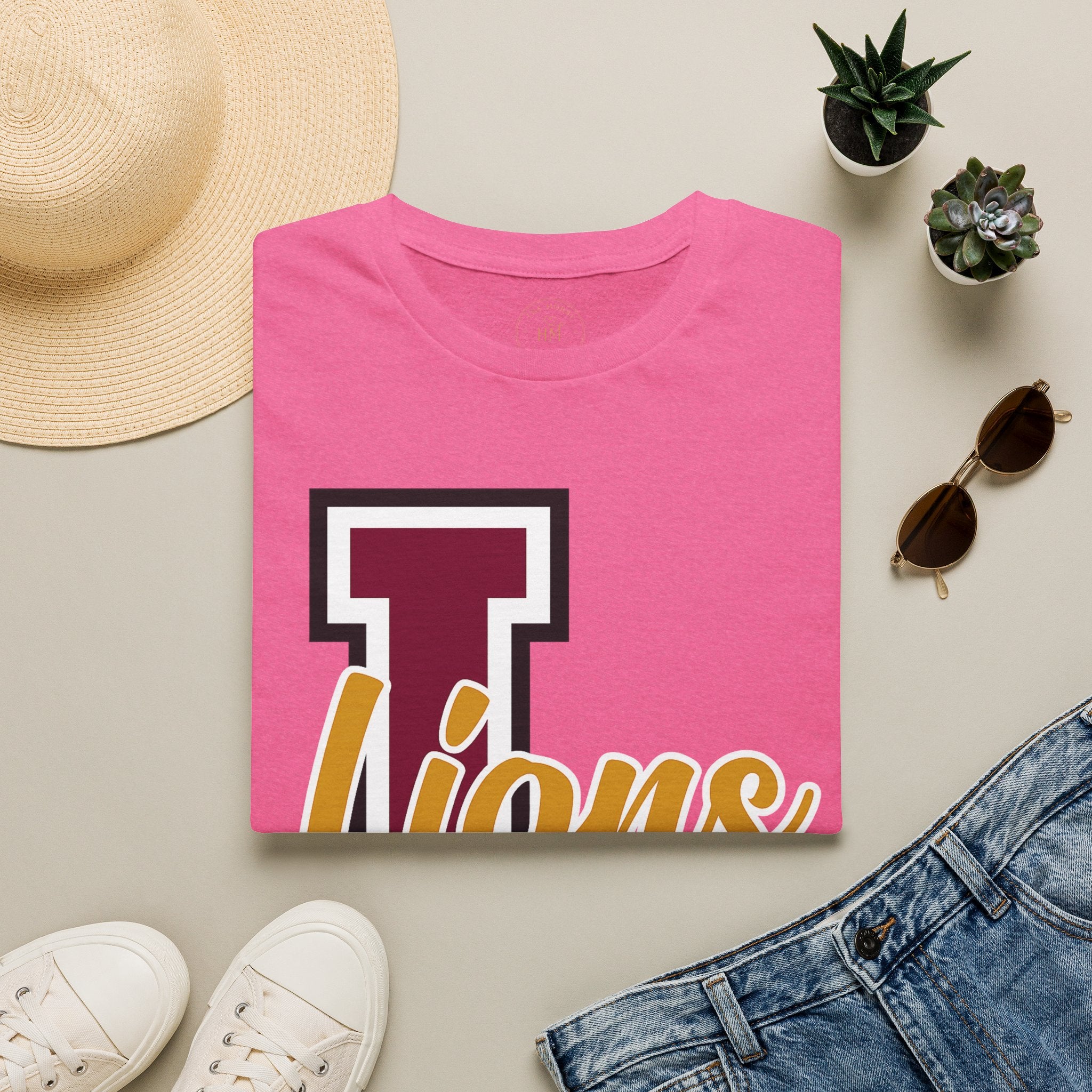 Custom School Spirit Script Adult T-Shirt