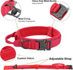 Military-Style Tactical Nylon Dog Collar and Leash Set