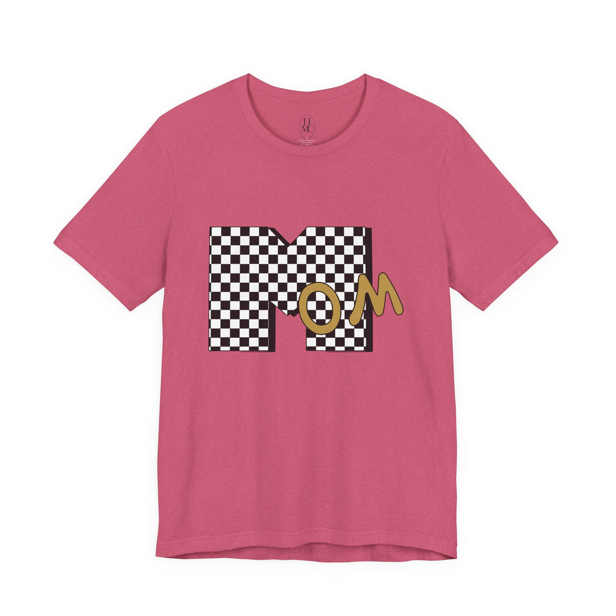 Checkerboard 'Mom' Graphic Tee