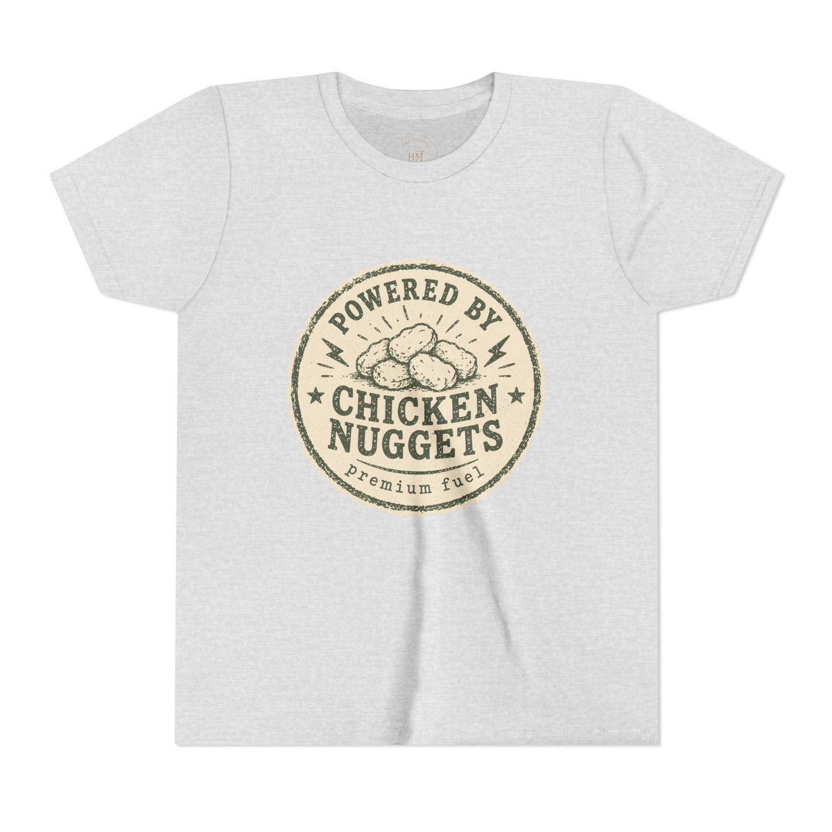 Powered by Chicken Nuggets Youth Graphic T-Shirt