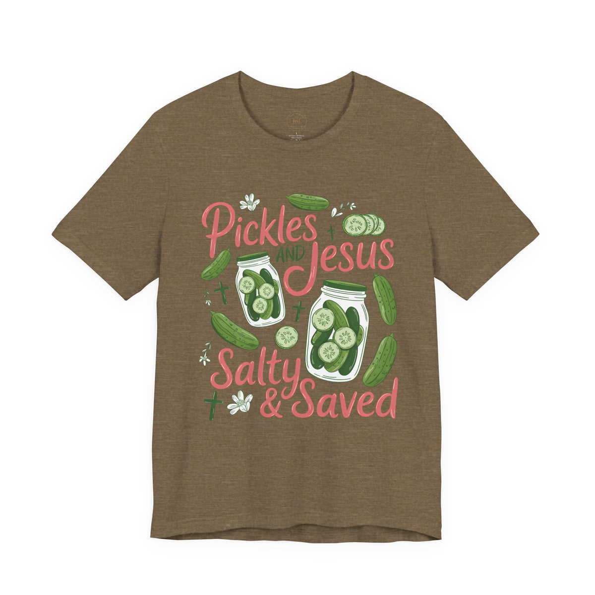 Pickles and Jesus Salty & Saved T-Shirt