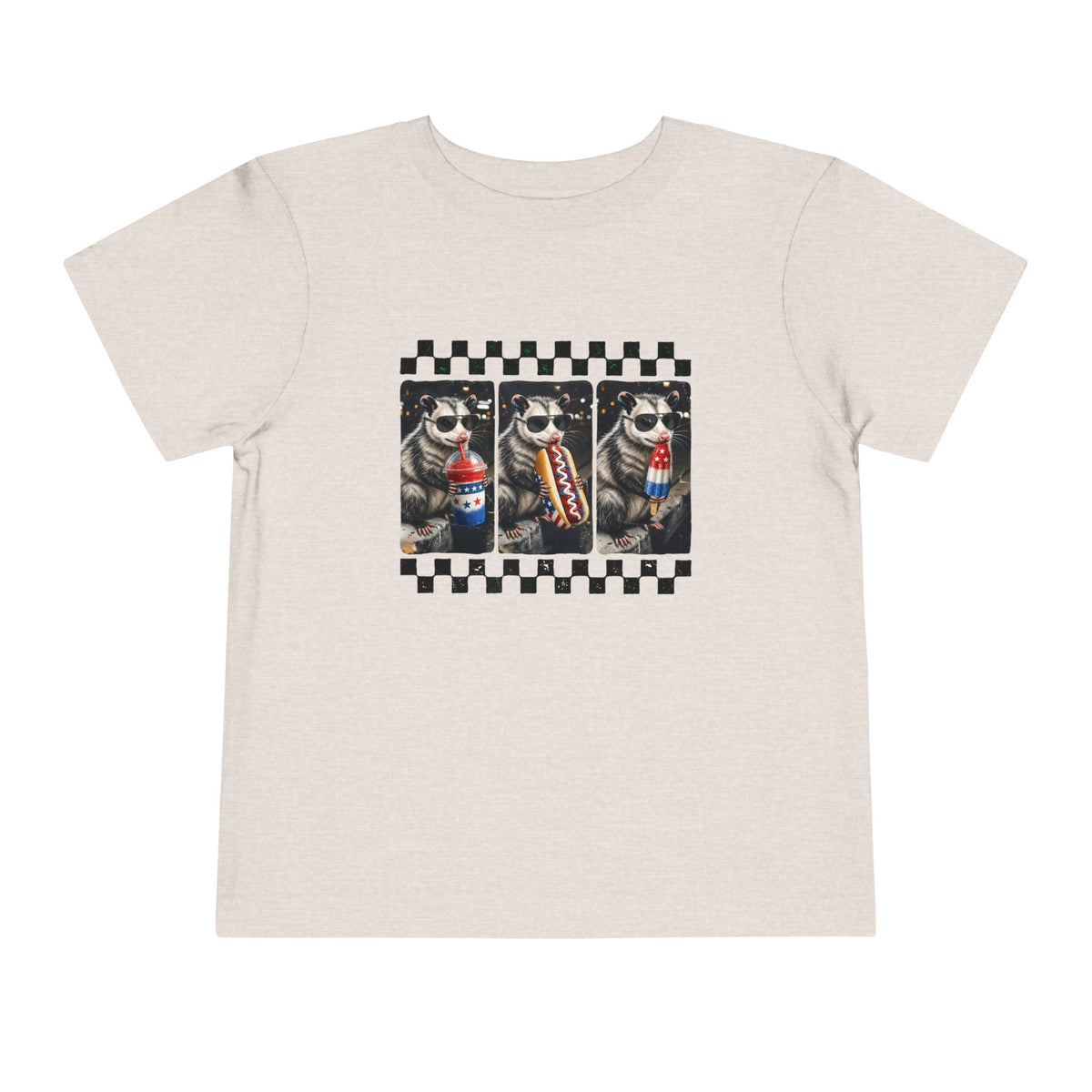 Opossum 4th of July Toddler Graphic T-shirt