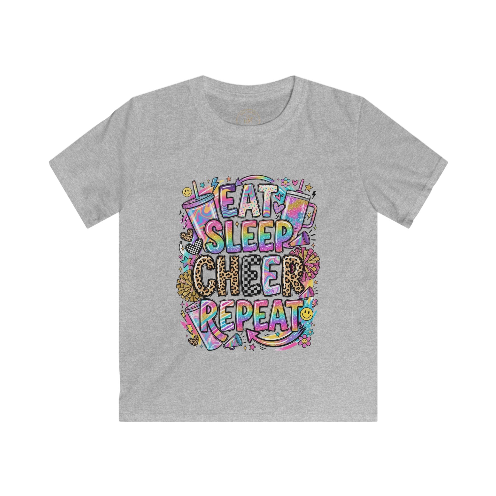 Eat, Sleep, Cheer, Repeat! Youth Tee