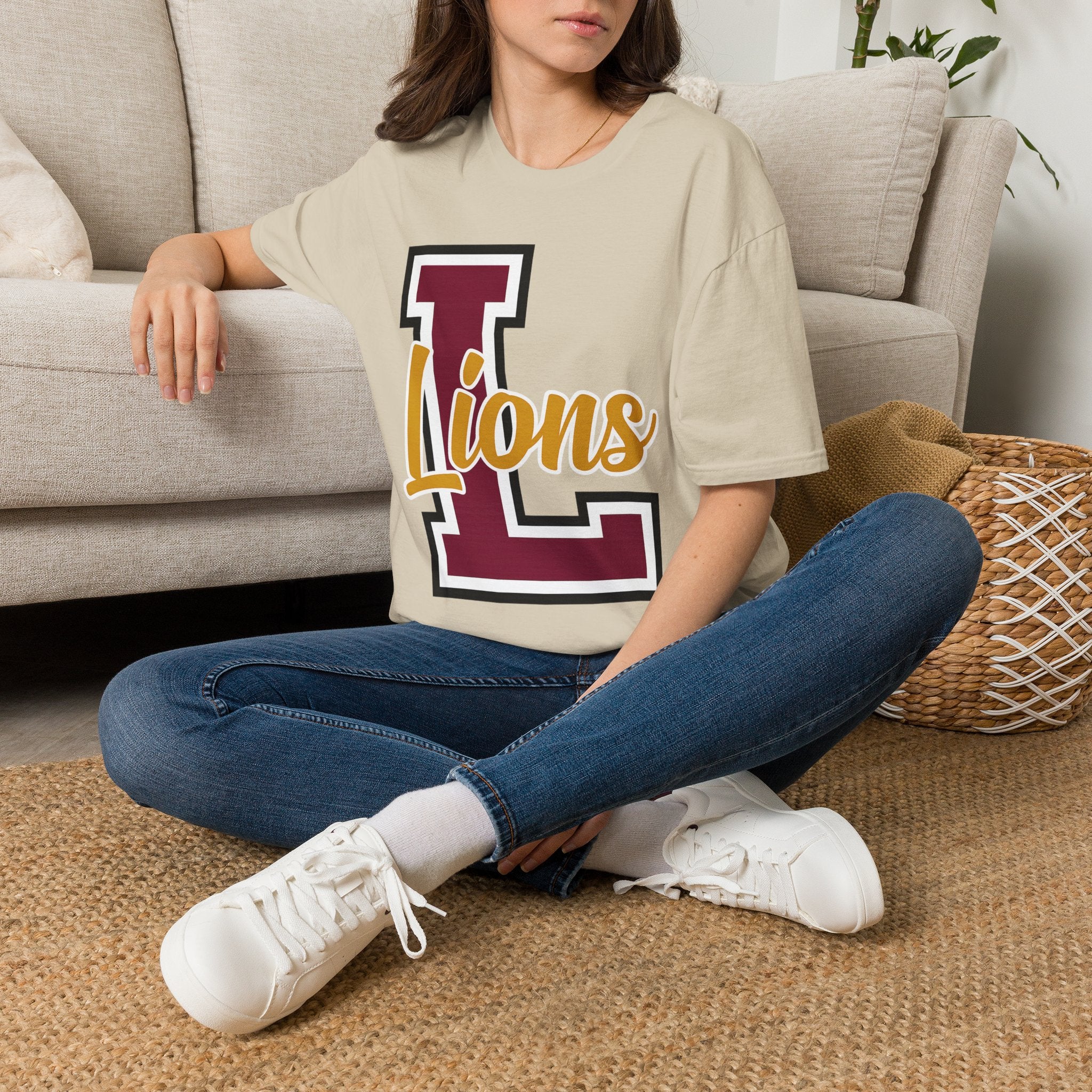 Custom School Spirit Script Adult T-Shirt