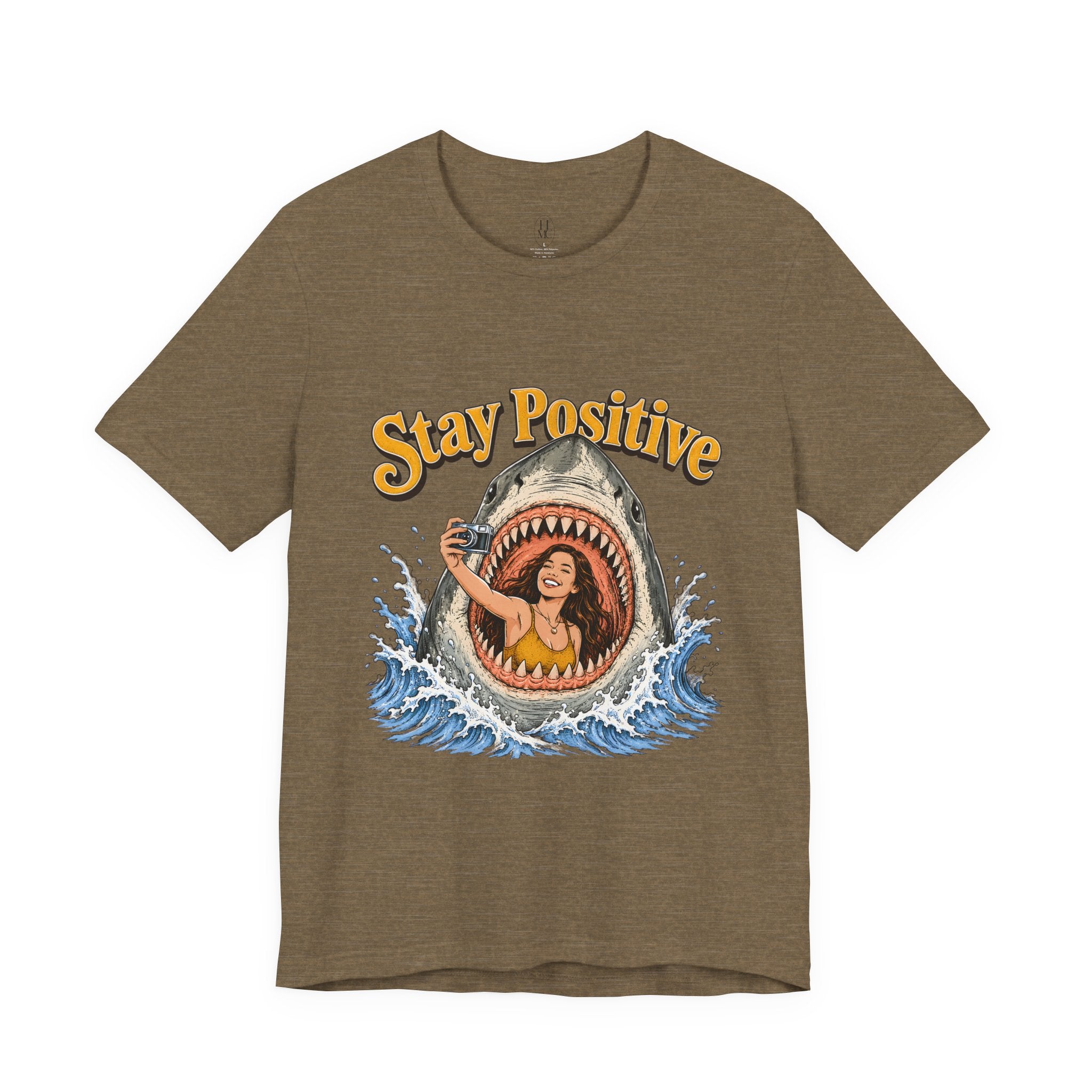 Stay Positive Shark Tee