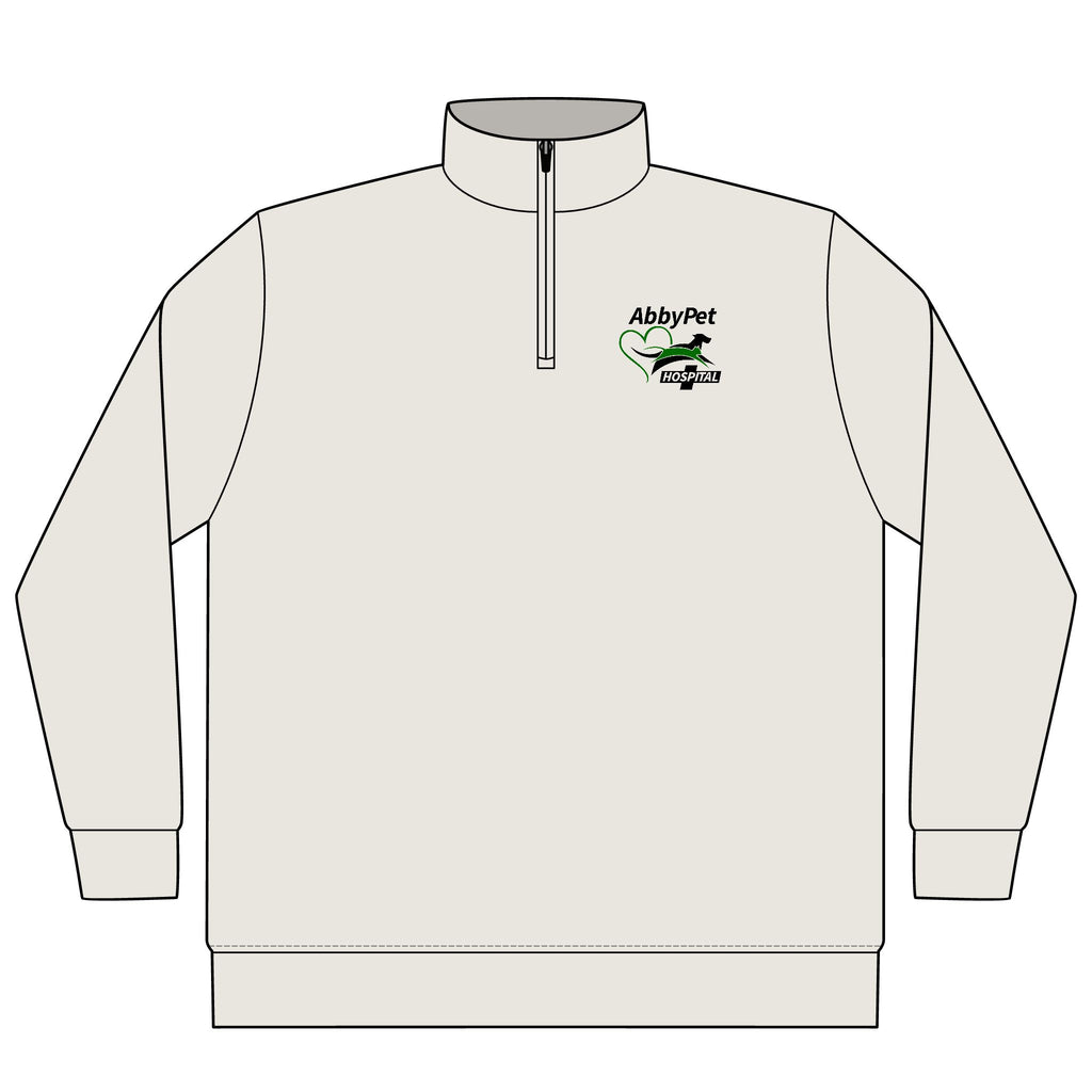 Abby Pet Logo Embroidered Quarter-Zip Pullover