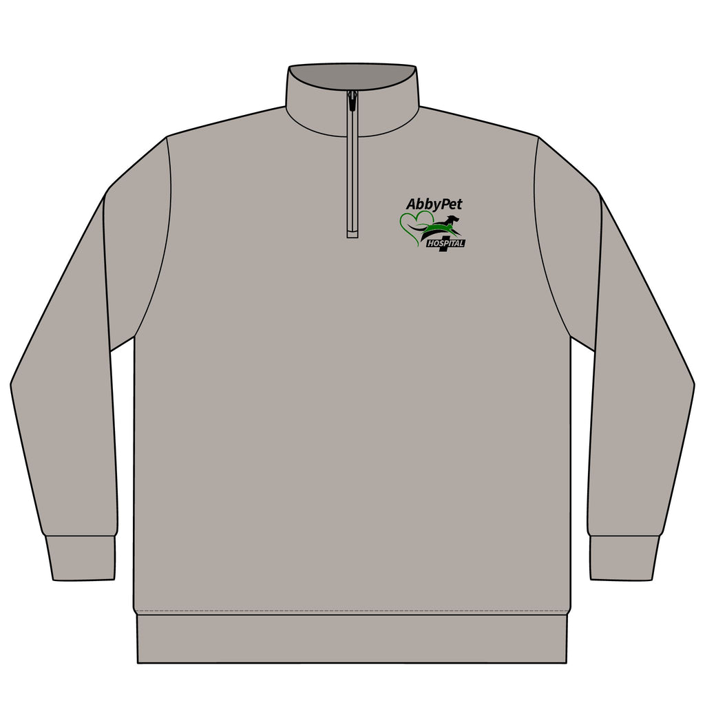 Abby Pet Logo Embroidered Quarter-Zip Pullover