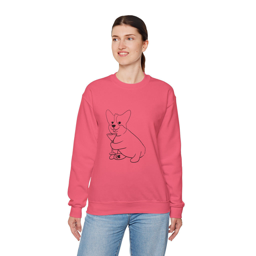 Corgi Cocktail Crewneck Sweatshirt