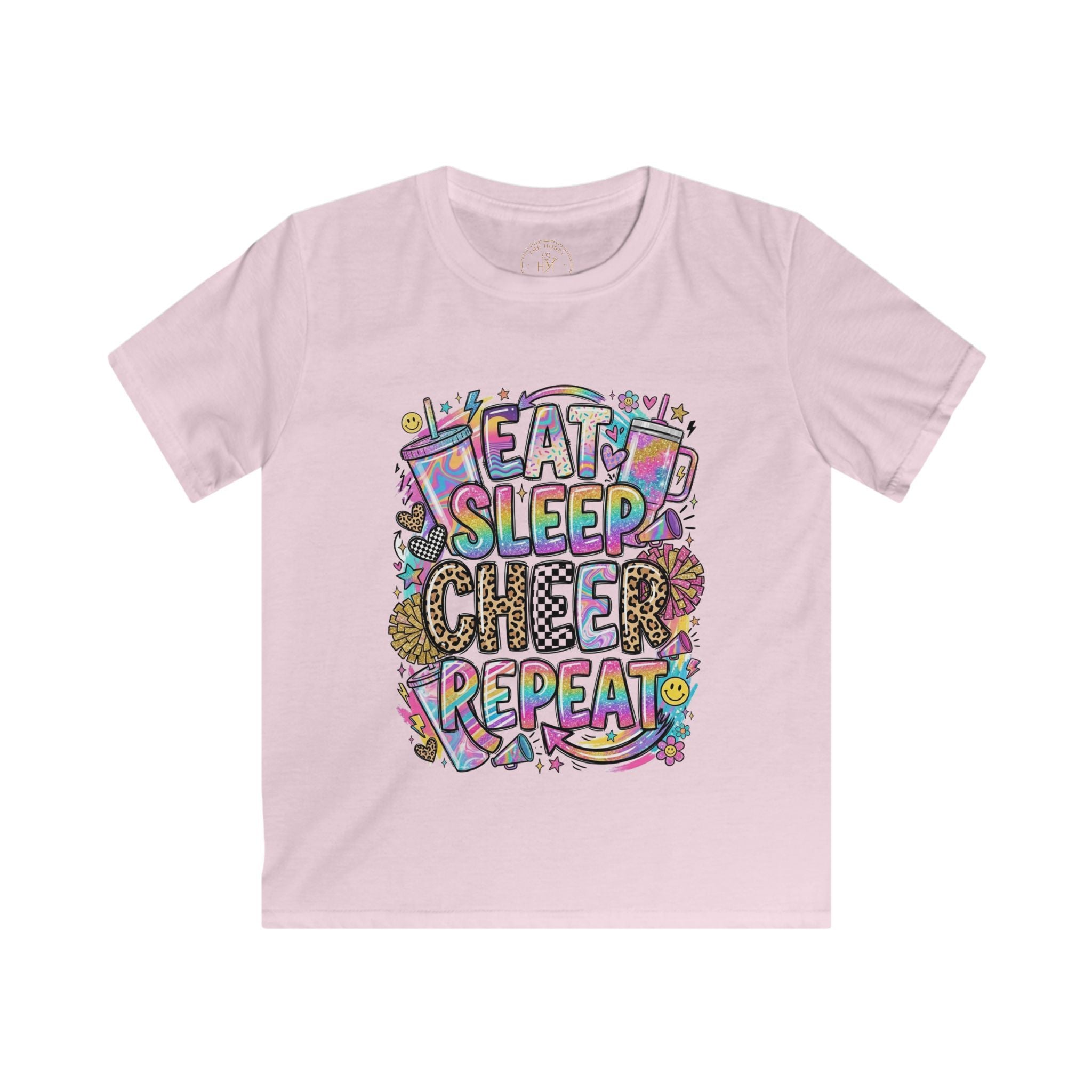 Eat, Sleep, Cheer, Repeat! Youth Tee