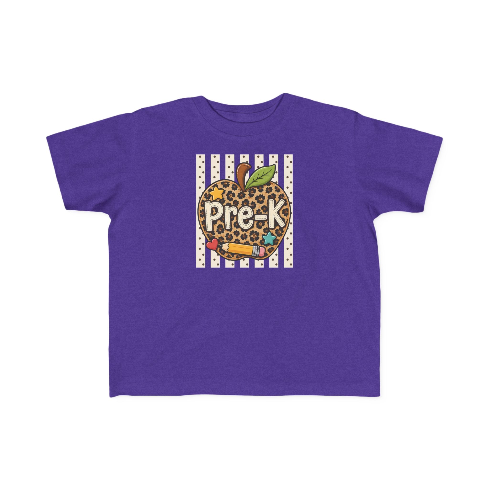 Pre-K Leopard Apple Toddler Tee