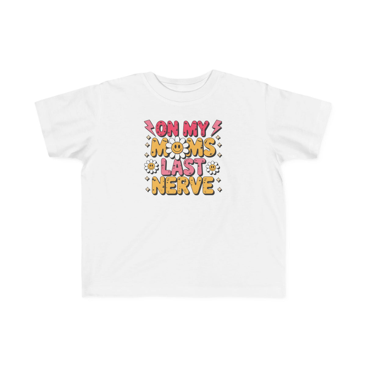 “On My Mom’s Last Nerve” Retro Floral Toddler Shirt