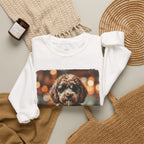 Dog Drinking Coffee Crewneck Sweatshirt  (Custom)
