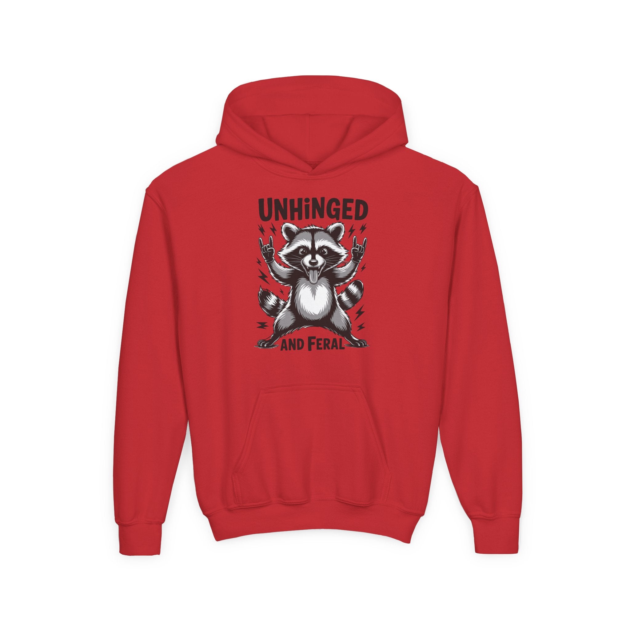 "Unhinged and Feral" Youth Hoodie