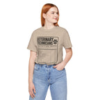 Veterinary Technicians "Nutrition Facts"  Vet Tech Gift Tee